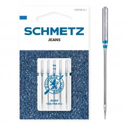 Schmetz Jeans-Nadeln Stärke 90/ System 130/705 H-J/ 5 Nadeln