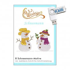Windesign Stickmuster USB Schneemann