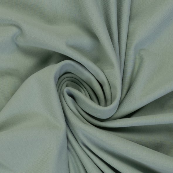 Baumwoll Sweat Stoff Eike angeraut uni - von Swafing 000262-hellaltmint: 1,0m