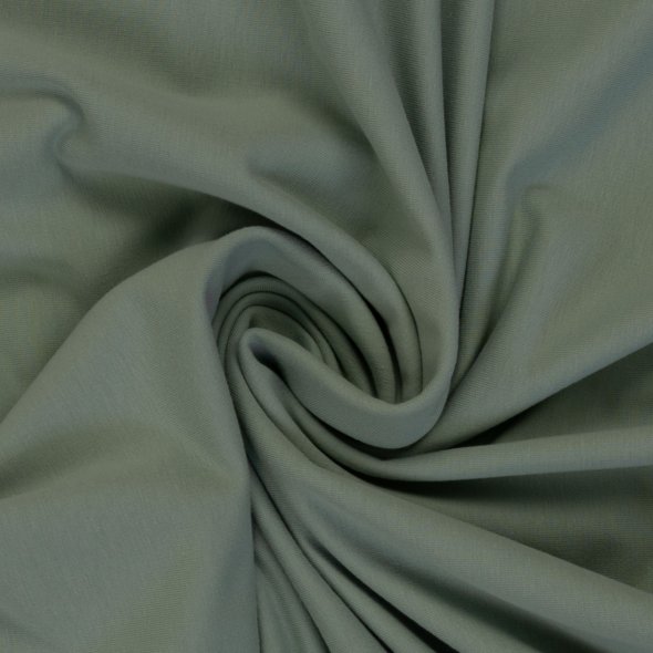 Baumwoll Sweat Stoff Eike angeraut uni - von Swafing 000265-altmint: 1,0m