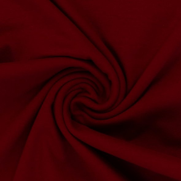 Baumwoll-Bündchen Stoff Heike uni - Schlauchware von Swafing 000339-burgundy: 1,0m