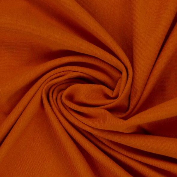 Baumwoll Sweat Stoff Eike angeraut uni - von Swafing 000423-orange: 1,0m
