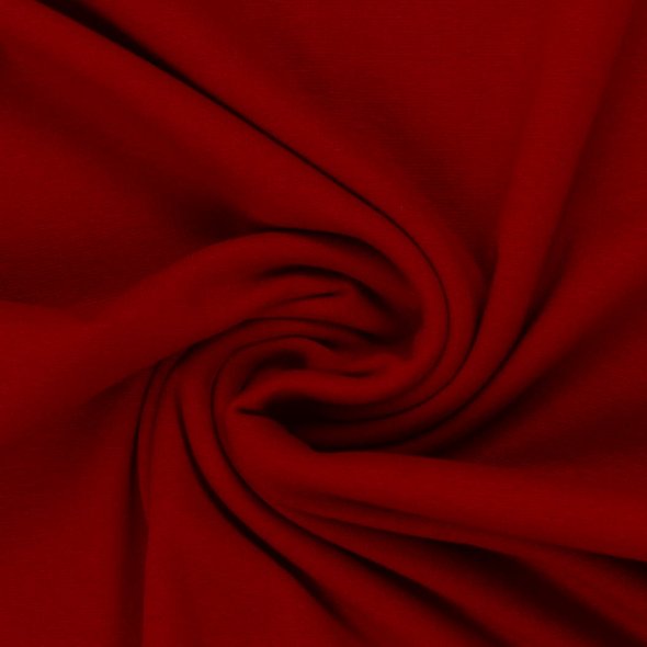 Baumwoll-Bündchen Stoff Heike uni - Schlauchware von Swafing 000637-rot: 1,0m