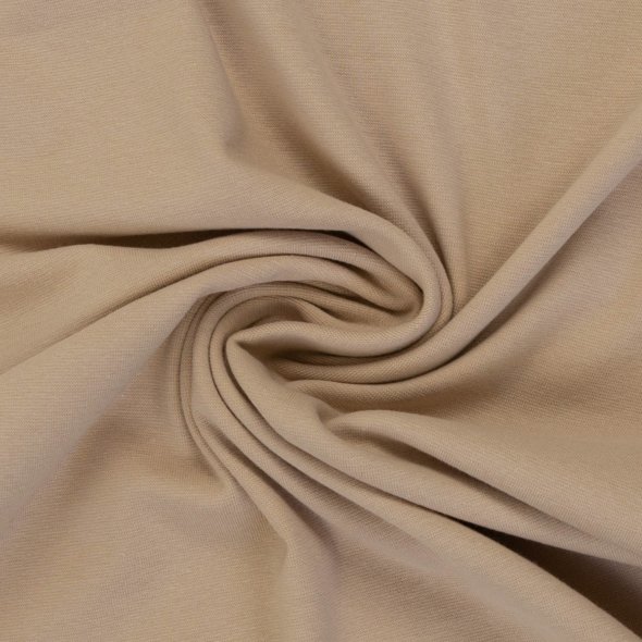Baumwoll-Bündchen Stoff Heike uni - Schlauchware von Swafing 000672-beige: 1,0m