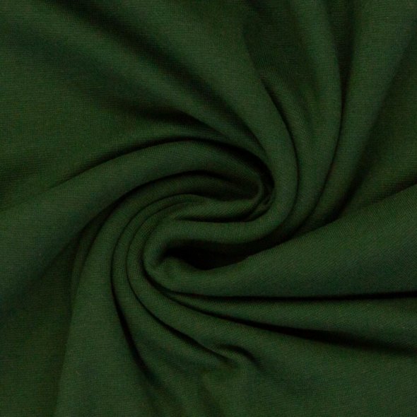 Baumwoll-Bündchen Stoff Heike uni - Schlauchware von Swafing 000764-olivgrün: 1,0m