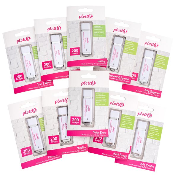 PlottiX Mustersammlungen Design Collection (USB-Sticks/ versch. Designs)