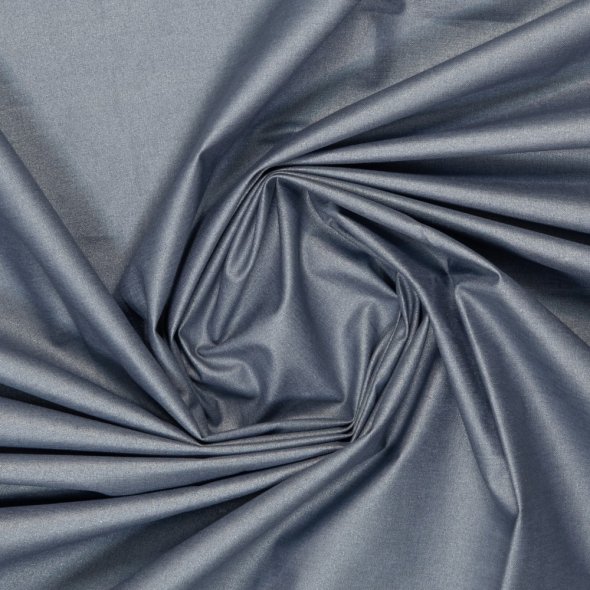 Beschichteter Baumwoll-Stoff, uni - Luisa von Swafing 000259-rauchblau: 1,0m