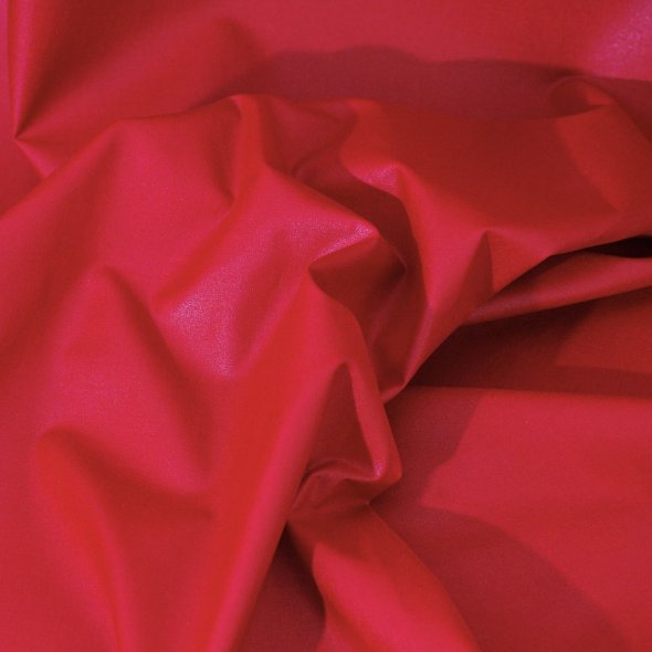 Beschichteter Baumwoll-Stoff, uni - Luisa von Swafing 000637-rot: 1,0m