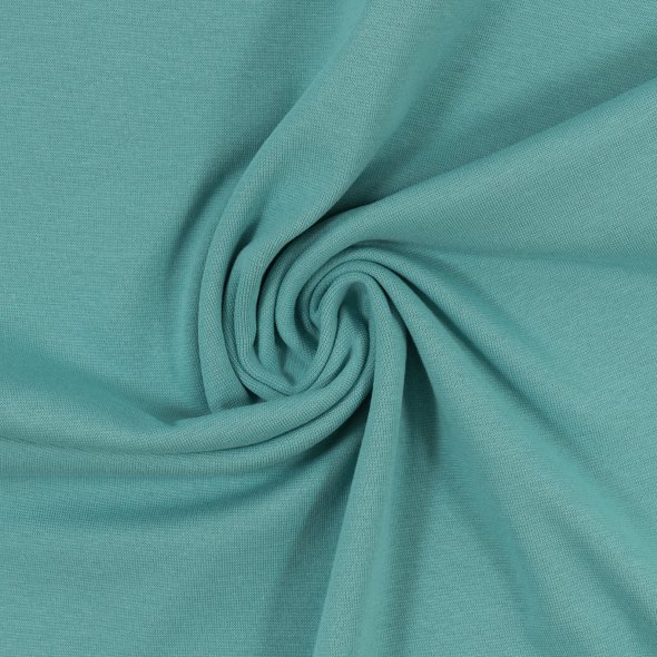 Baumwoll Sweat Stoff Eike angeraut uni - von Swafing 000263-mint: 1,0m