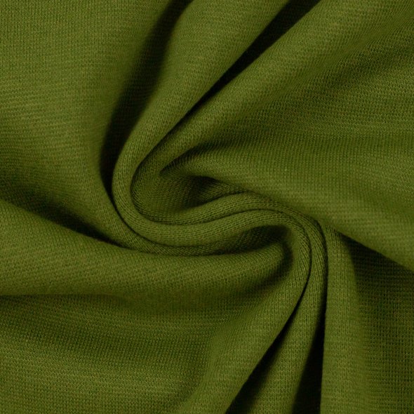 Swafing Baumwoll-Sweat uni, angeraut - Eike 000604-heugrün: 1,0m