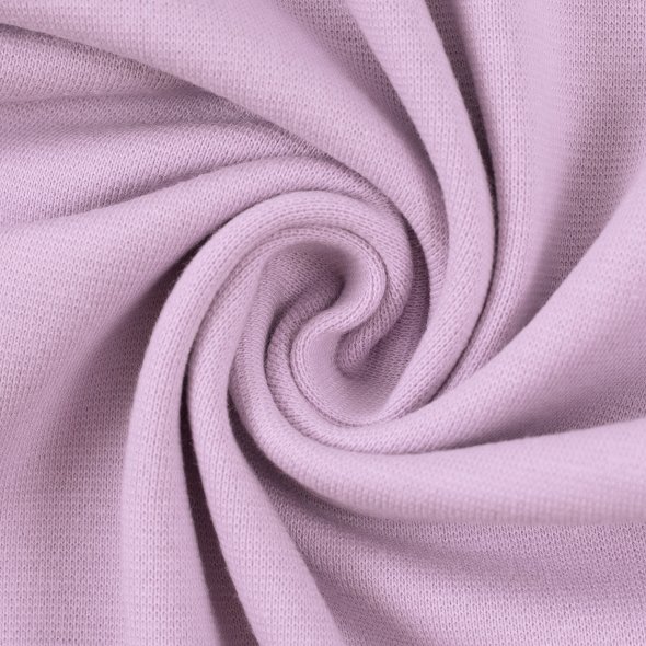 Swafing Baumwoll-Sweat uni, angeraut - Eike 000641-flieder: 1,0m