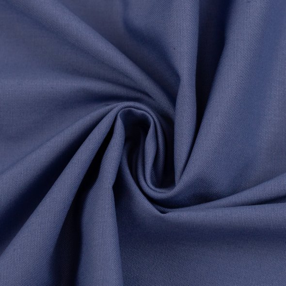 Baumwollstoff uni - Heide von Swafing 000259-rauchblau: 1,0m