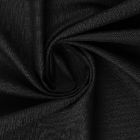 Canvas Stoff uni - Calvin von Swafing 000299-schwarz: 1,0m