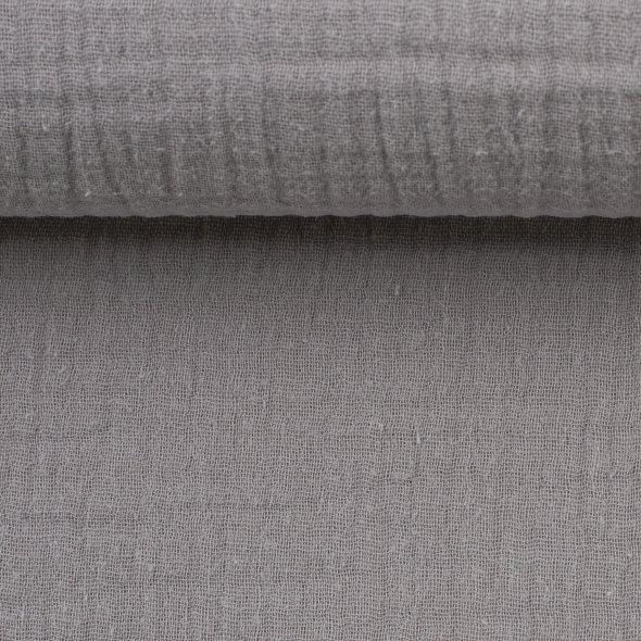 Musselin Stoff, uni - Jenke von Swafing 000183-grau: 1,0m