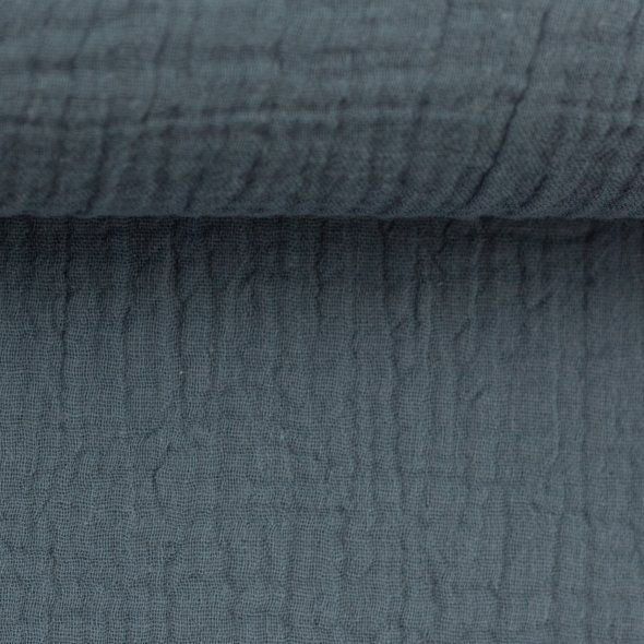 Musselin Stoff, uni - Jenke von Swafing 000259-rauchblau: 1,0m