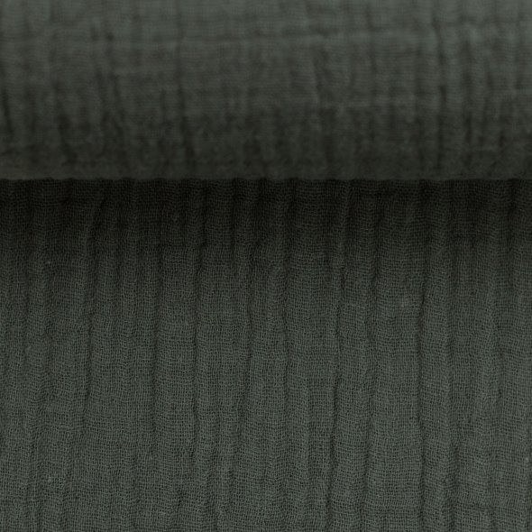 Musselin Stoff, uni - Jenke von Swafing 000285-dunkelgrau: 1,0m