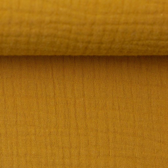Musselin Stoff, uni - Jenke von Swafing 000314-goldgelb: 1,0m
