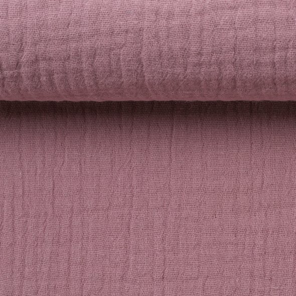 Musselin uni - Jenke von Swafing 000435-altrosa: 1,0m