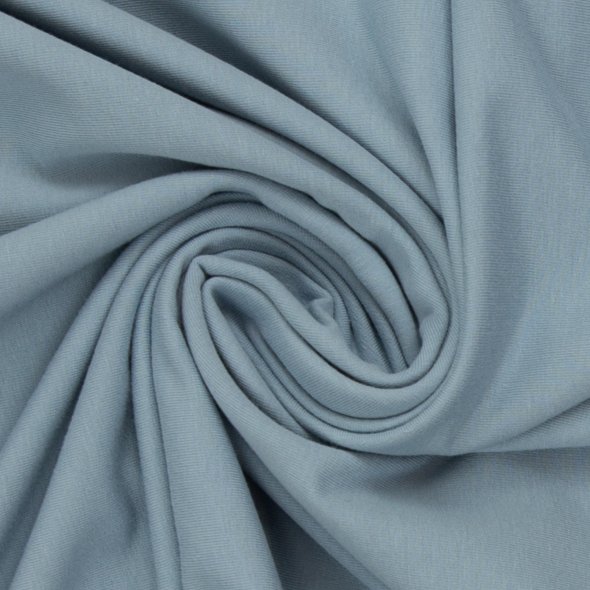 Baumwoll-Jersey uni - in 60 Farben 000252-hellblau: 1,0m