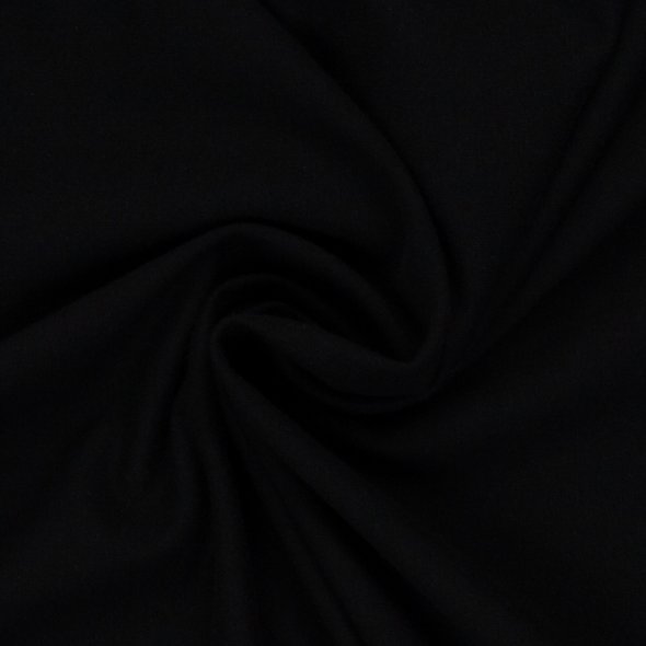 Baumwoll-Jersey uni - in 60 Farben 000299-schwarz: 1,0m