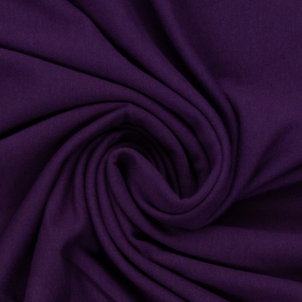 Baumwoll-Jersey uni 000647-lila: 1,0m