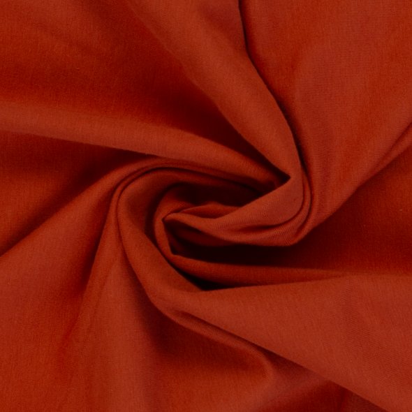 Baumwoll-Jersey uni 000712-terracotta: 1,0m