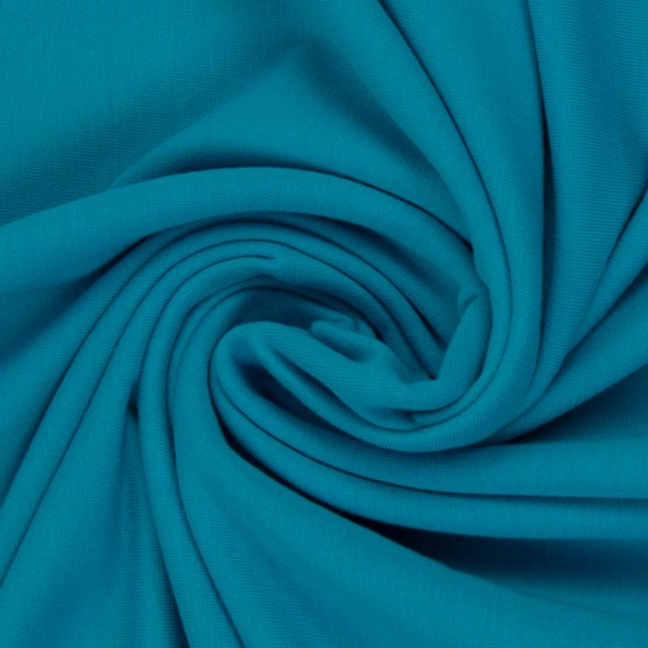 Baumwoll-Jersey uni 000746-aqua: 1,0m