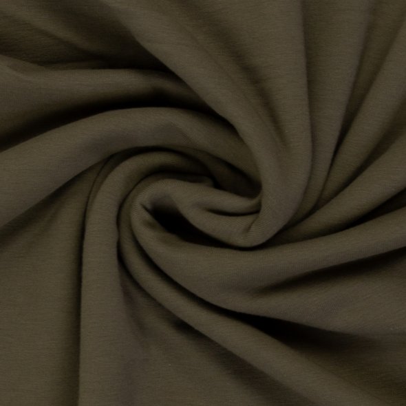 Baumwoll-Jersey uni 000768-khaki: 1,0m