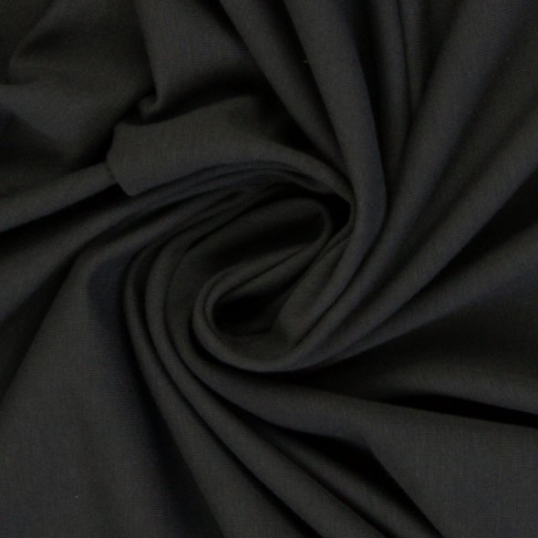 Baumwoll-Jersey uni 000790-anthrazit: 1,0m