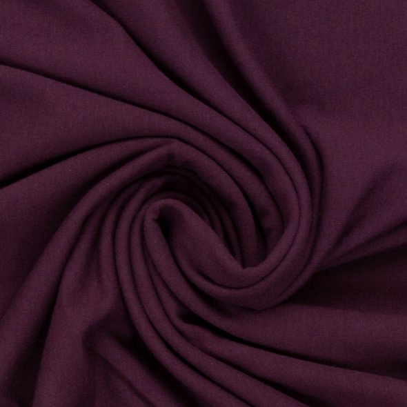 Baumwoll-Jersey uni 000938-bordeaux: 1,0m