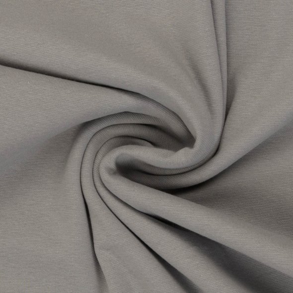 Swafing Baumwoll-Bündchen uni, Schlauchware - Heike 000183-grau: 1,0m