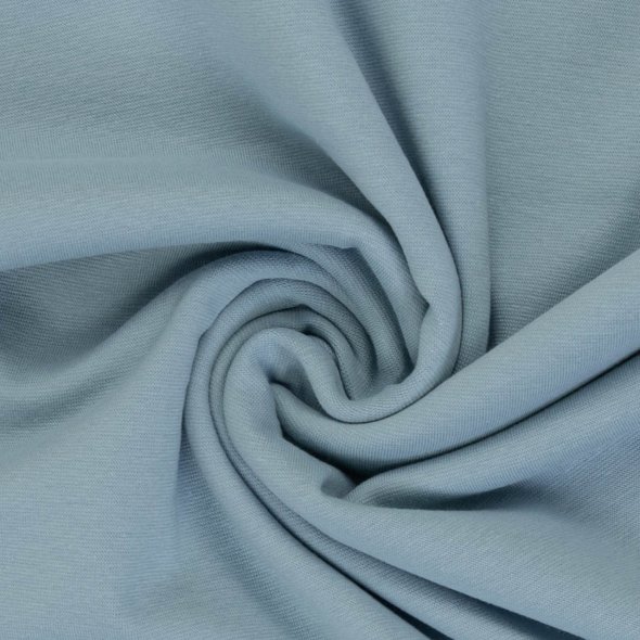 Baumwoll-Bündchen Stoff Heike uni - Schlauchware von Swafing 000252-hellblau: 1,0m