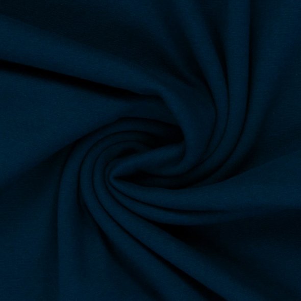 Swafing Baumwoll-Bündchen uni, Schlauchware - Heike 000256-blau: 1,0m