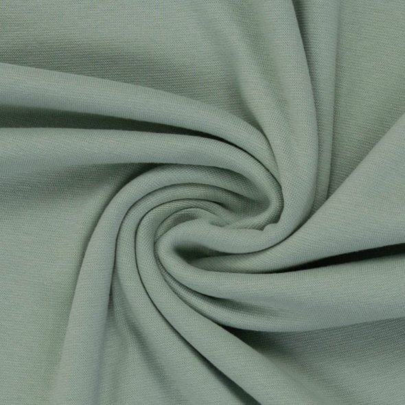 Baumwoll-Bündchen Stoff Heike uni - Schlauchware von Swafing 000262-hellaltmint: 1,0m