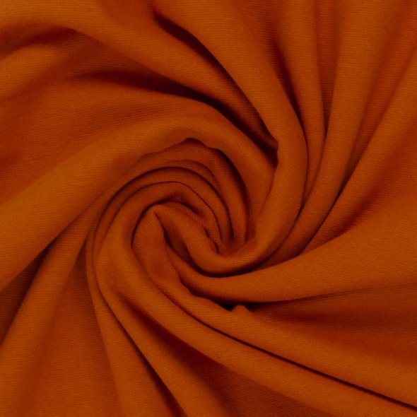 Baumwoll-Bündchen Stoff Heike uni - Schlauchware von Swafing 000423-orange: 1,0m
