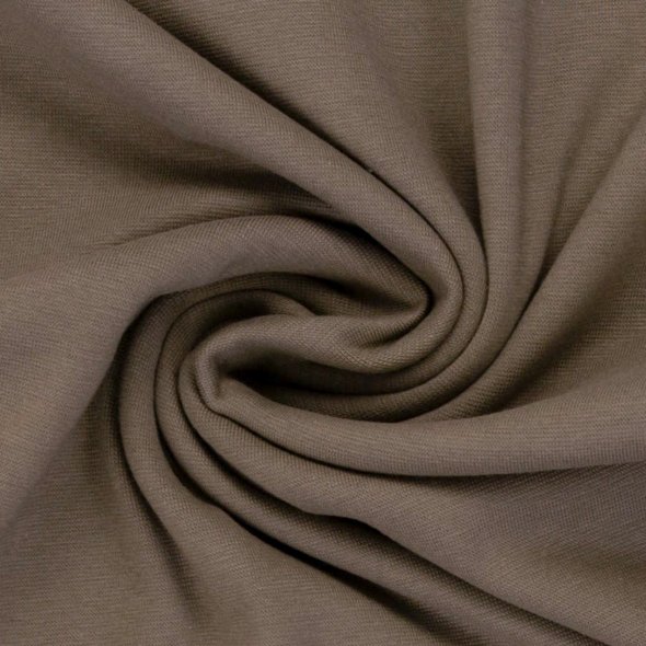 Swafing Baumwoll-Bündchen uni, Schlauchware - Heike 000675-schlamm: 1,0m