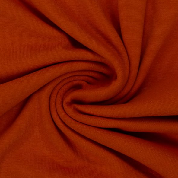 Swafing Baumwoll-Bündchen uni, Schlauchware - Heike 000712-terracotta: 1,0m