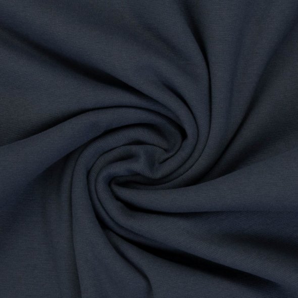 Swafing Baumwoll-Bündchen uni, Schlauchware - Heike 000744-jeansblau: 1,0m