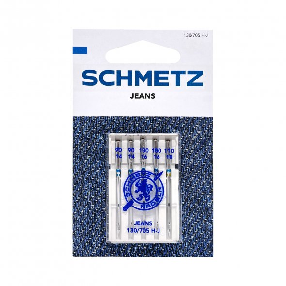 Schmetz Jeansnadel Stärke 90-110/ System 130/705 H-J/ 5 Nadeln