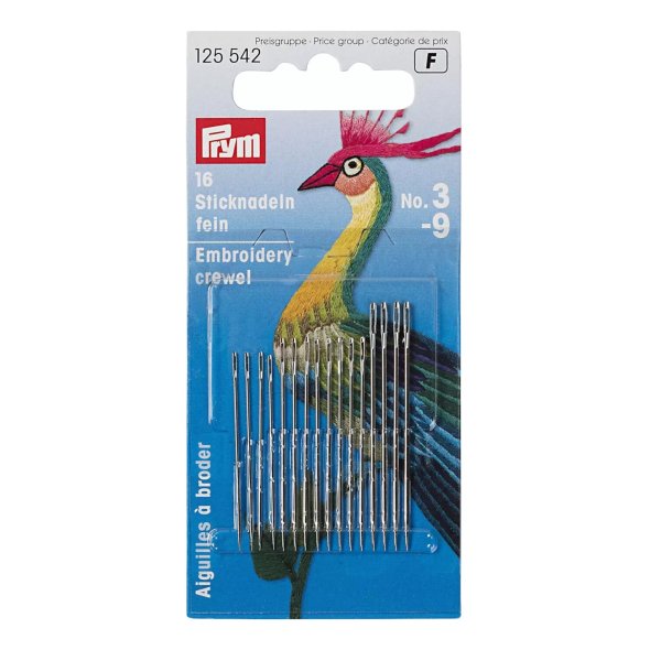 Prym Sticknadeln fein No.3-9 (16 St.)