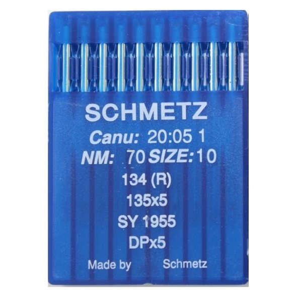 Schmetz Rundkolbennadel Stärke 70/ System 134R/ 10 Nadeln