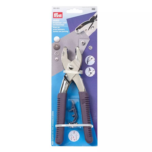 Prym Vario Zange zum komfortablen Lochen & Nieten  (für Ø 3 - 4 mm/ inkl. Werkzeug)