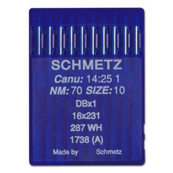 Schmetz Rundkolbennadel Stärke 70/ System DBx1/1738(A)/ 10 Nadeln