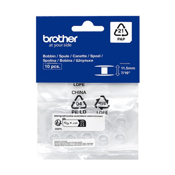 Brother Spulen (11,5 mm/ 10 St.)