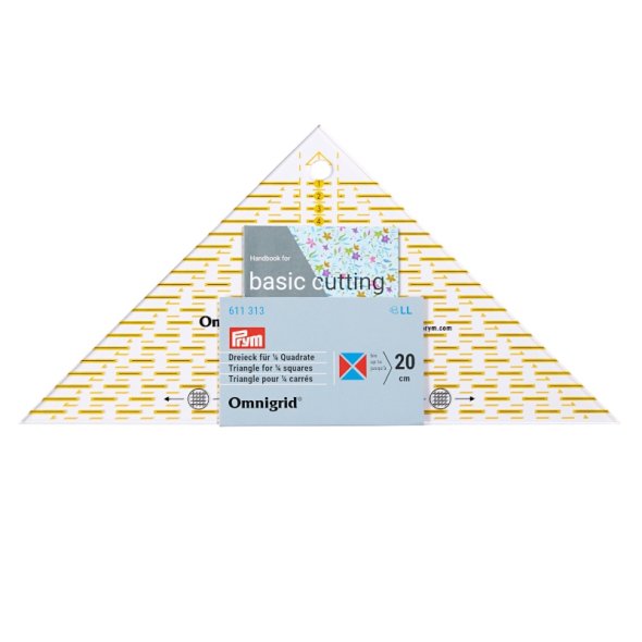 Prym Lineal-Dreieck Omnigrid (1/4 Quadrat bis 20 cm)