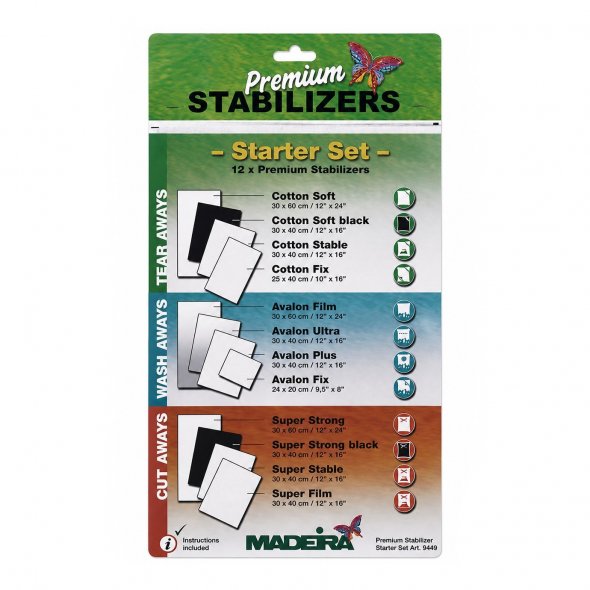 Madeira - Vlies-Starter Set (12 Test-Muster)