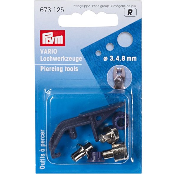 Prym Vario Lochwerkzeuge für Vario-Zange ST (3 mm/ 4 mm/ 8 mm)