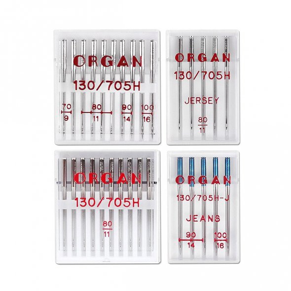 Organ Universalnadeln Jeans-Jersey Stärke 70-100/ 130/705H/ 30 Nadeln