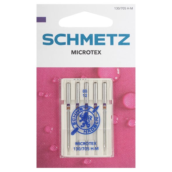 Schmetz Microtex Nadel Stärke 80/ System 130/705 H-M/ 5 Nadeln