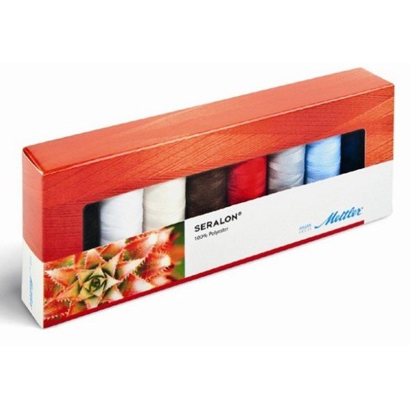 Amann Mettler Seralon No.100 Garnset (8 Farben/ 200 m)